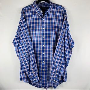 Ralph Lauren Men Long Sleeve Plaid Shirt XLT